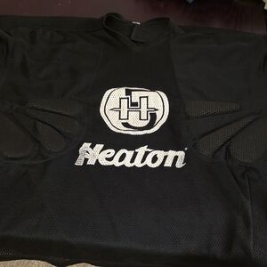 Heaton Black Mesh Hockey Padded Practice Jersey
